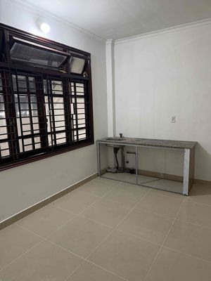 There's one room. One bedroom, one kitchen. Two large windows and one air conditioning.