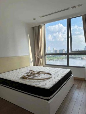 Rent us two bedrooms. View the river.