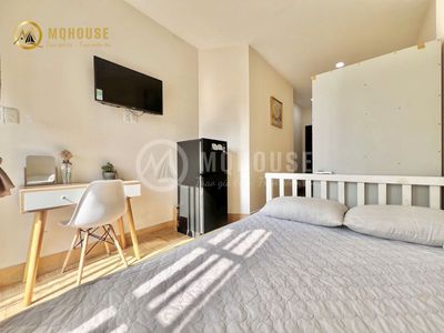 Studio balcony - full interior, near University ufm, gdu, convenient airport