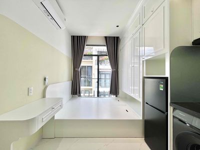 The nice white mini tone apartment, full of high-level furniture 100 percent.