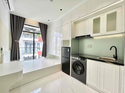 The nice white mini tone apartment, full of high-level furniture 100 percent.