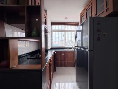 We'll rent a two-room apartment in the bigemco building in District 11