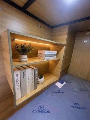 The Sleep Box dorm room next to the Nguyễn Văn Trỗi Air Institute.