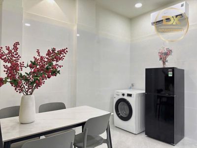 apartment one bedroom, kitchen cup, big view window, full interior, Nơ Trang Long, bt