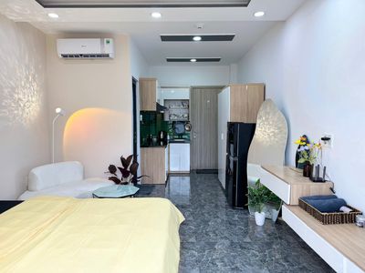 Studio balcony, full interior, German favorite, right across the hall.