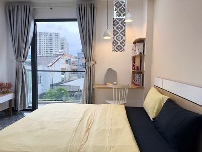 Studio balcony, full interior, German favorite, right across the hall.