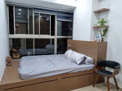 Midtown apartment, 7th District. High-end furniture. 85 meters, two bedrooms. The rent is only 24 million a month.