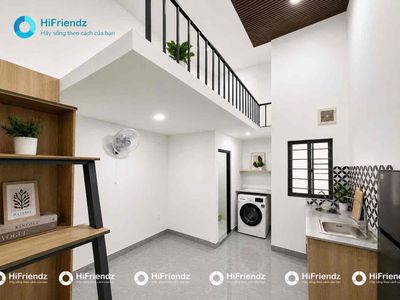 A full-in-house service apartment with its own washing machine near the university.