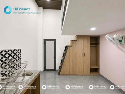 A full-in-house service apartment with its own washing machine near the university.