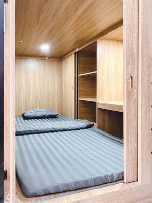 The sleep box dorm room at Tân Phú Centrals only $1.6 million to cover.