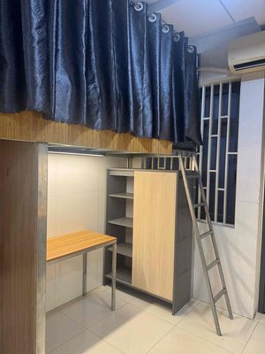 Uh, uh, renting a student hostel in District 5.