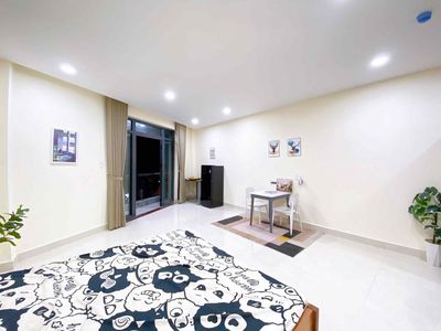Open up Zhang Super Studio balcony and a balcony kitchen.