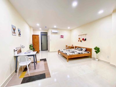 Open up Zhang Super Studio balcony and a balcony kitchen.