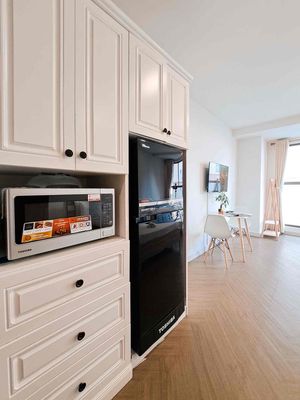The beautiful Saigon Royal studio apartment is full of furniture