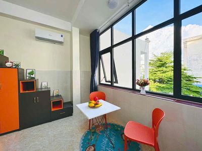 - Gò Vấp room has its own balcony.