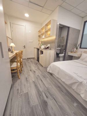The balcony apartment, the washing machine, your own kitchen. Walking through Hutech, hb, interior. gtvt