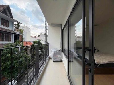 The new apartment is located at the Modern Building Center.