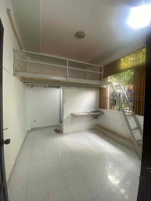 The big room has a cheap, cool window balcony