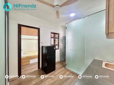 The service apartment is a one- bedroom-full furniture separated kitchen - sky window