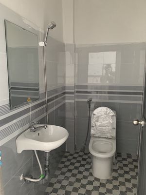 Nice new motel room.