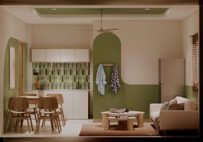 2 new bedroom 2 bedroom, panned kitchen - near Zqz-1 axis, west-right