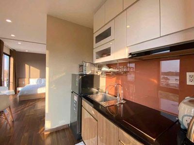 The modern apartment -- neat, warm, comfortable.