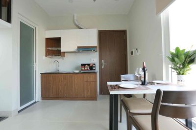 It's the owner of renting the full interior apartment - the blue row - Bình Thạnh