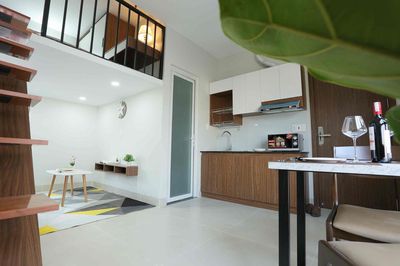 It's the owner of renting the full interior apartment - the blue row - Bình Thạnh