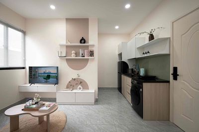This is a beautiful, modern kitchen bedroom, full interior An Khánh