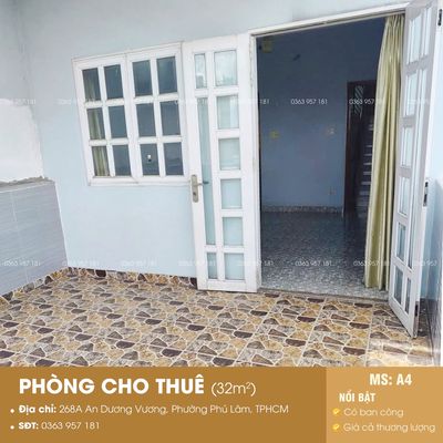 Renting room - right in front of An Dương Vương District 6.
