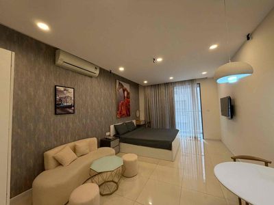 Masteri Millennium studio is 38 meters wide with balcony