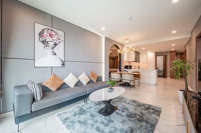 Two bedrooms the gallaria - full interior - side view three - 45 million per month