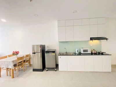 Renting 7-year-old apartment, Phạm Phú Thứ-80m2, 2 bedrooms renting 14 million/5/th