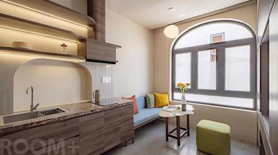 One bedroom - one bedroom, one bedroom, separate window - classic design, center.