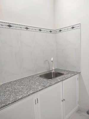 The apartment has a private, clean, secure bedroom.