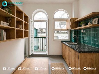 The beautiful balcony studio full of Đồng Đen - elevator - new home