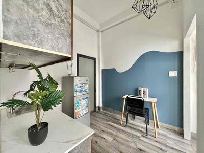 Rent a full-in-house kitchen with a big balcony.