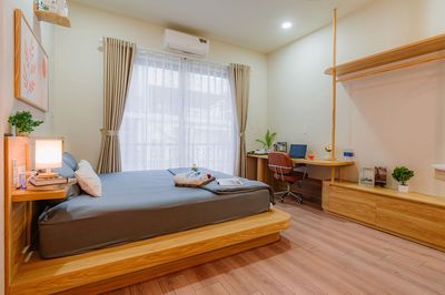 Designer studio 22 m2 Điện Biên Phủ, full interior, kitchen + private washing machine