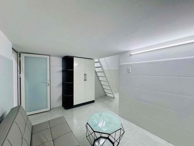 mini building full interior elevator in the middle of nowhere.
