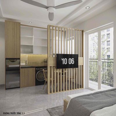 renting mini apartments — balcony — private washing machine — in District 10