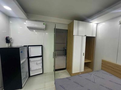 The mini apartment split kitchen 32 meters 2 from the medical university. 300 meters in front of Hồng Bàng District 5.