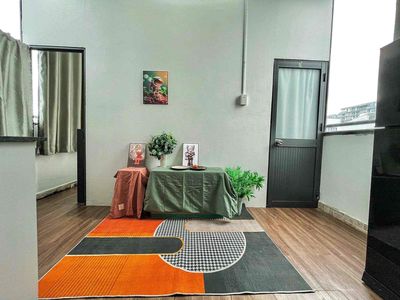 Two bedrooms 55 meters, balcony, Living Room, E.T.A.
