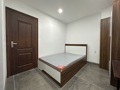 We'll rent a mini apartment. 45 M2, two beds. Four in comfort.