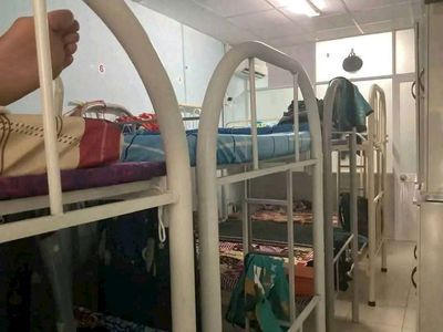 Rent a bed on the dorm floor.