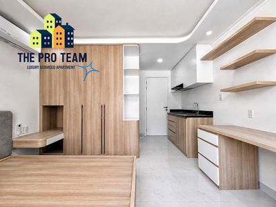 Large balcony studio - full interior near landmark
