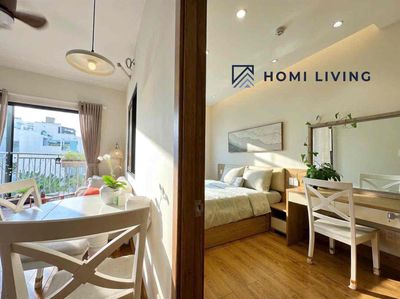 apartment one high-level balcony bedroom in the D. Nguyễn Thái Bình, District 1