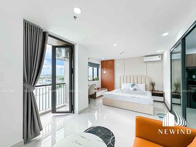 apartment one high-level balcony bedroom in the D. Nguyễn Cửu Vân - Bình Thạnh District 1