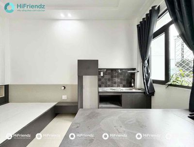 New apartment is 30 square feet of balcony. The elevators are full of furniture near the university.