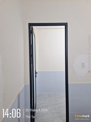 The new apartment has a clean bedroom.