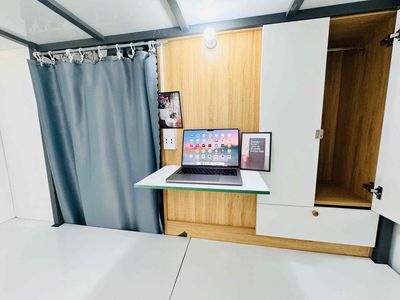 The dorm is in the Osimi Lê Đức Thọ apartment. 1 million and a fourth of all expenses.